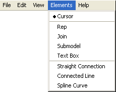 Figure 33: Elements menu.