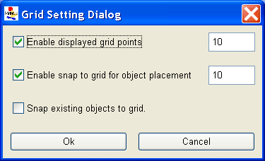 Figure 16: SAN user Grid Setting Dialog editor.